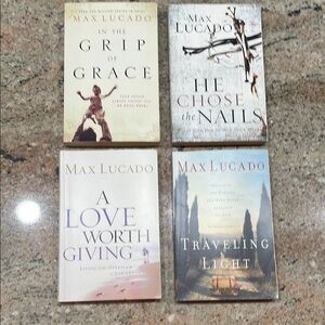 Cream and Brown Coffee Table Books with Bold Typography